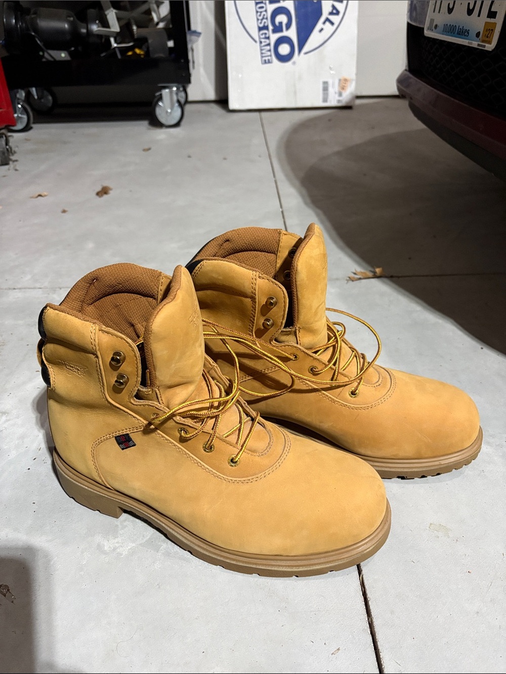 Like New Red Wing Lace-Up Work Boots